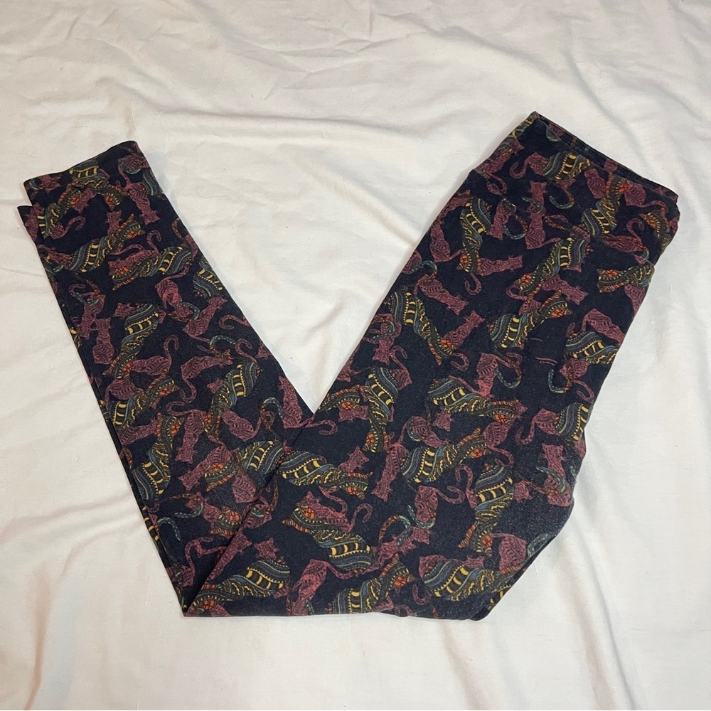 3/$15 LULA ROE Egyptian‎ Cats Leggings, OS